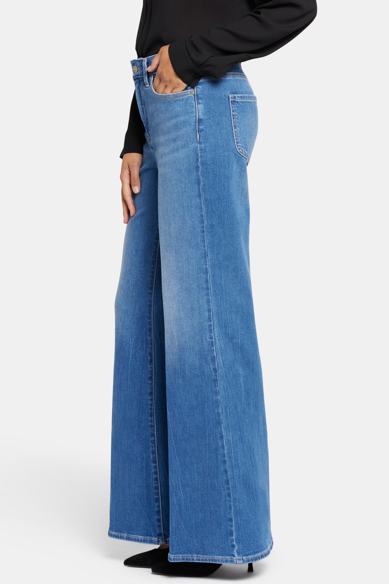 NYDJ Mia Palazzo Jeans In Petite With High Rise - Fairmont