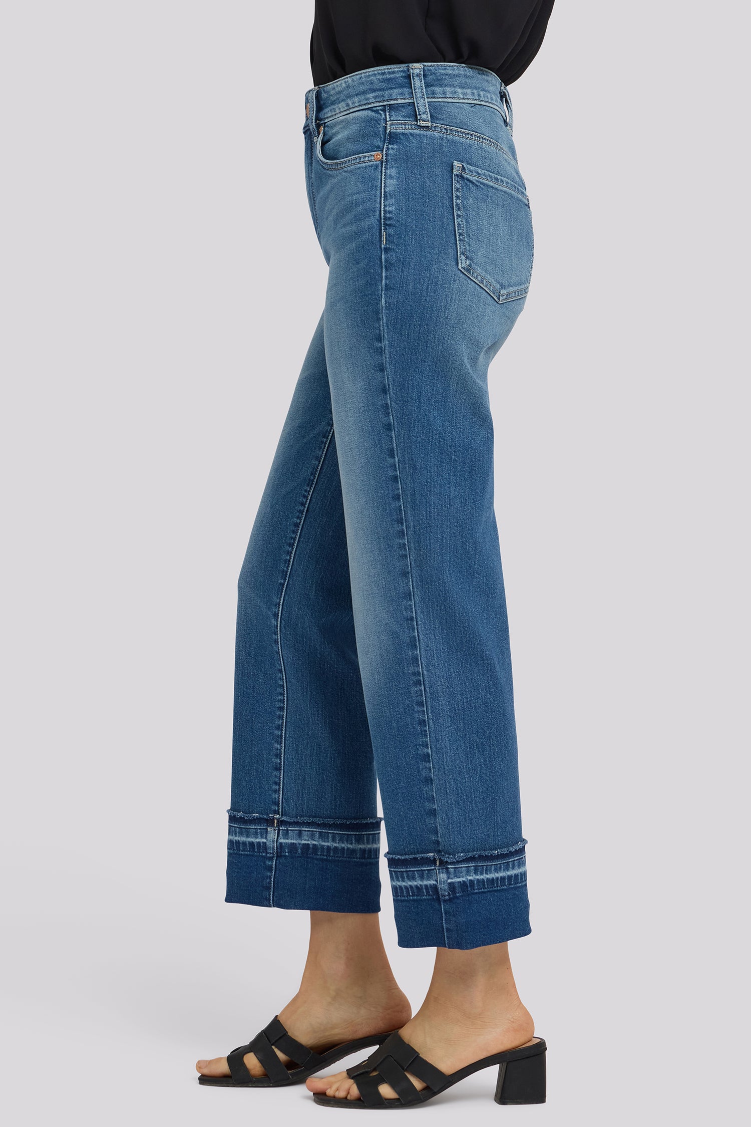 Bailey Relaxed Straight Ankle Jeans In Petite With High Rise
