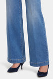 NYDJ Teresa Wide Leg Jeans In Petite With 1 1/2" Hems - Water Canyon