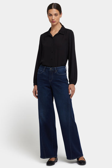 NYDJ Teresa Wide Leg Jeans In Petite With Contoured Seams And 29