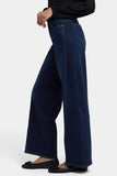 NYDJ Teresa Wide Leg Jeans In Petite With Contoured Seams And 29" Inseam - Ink Skyline