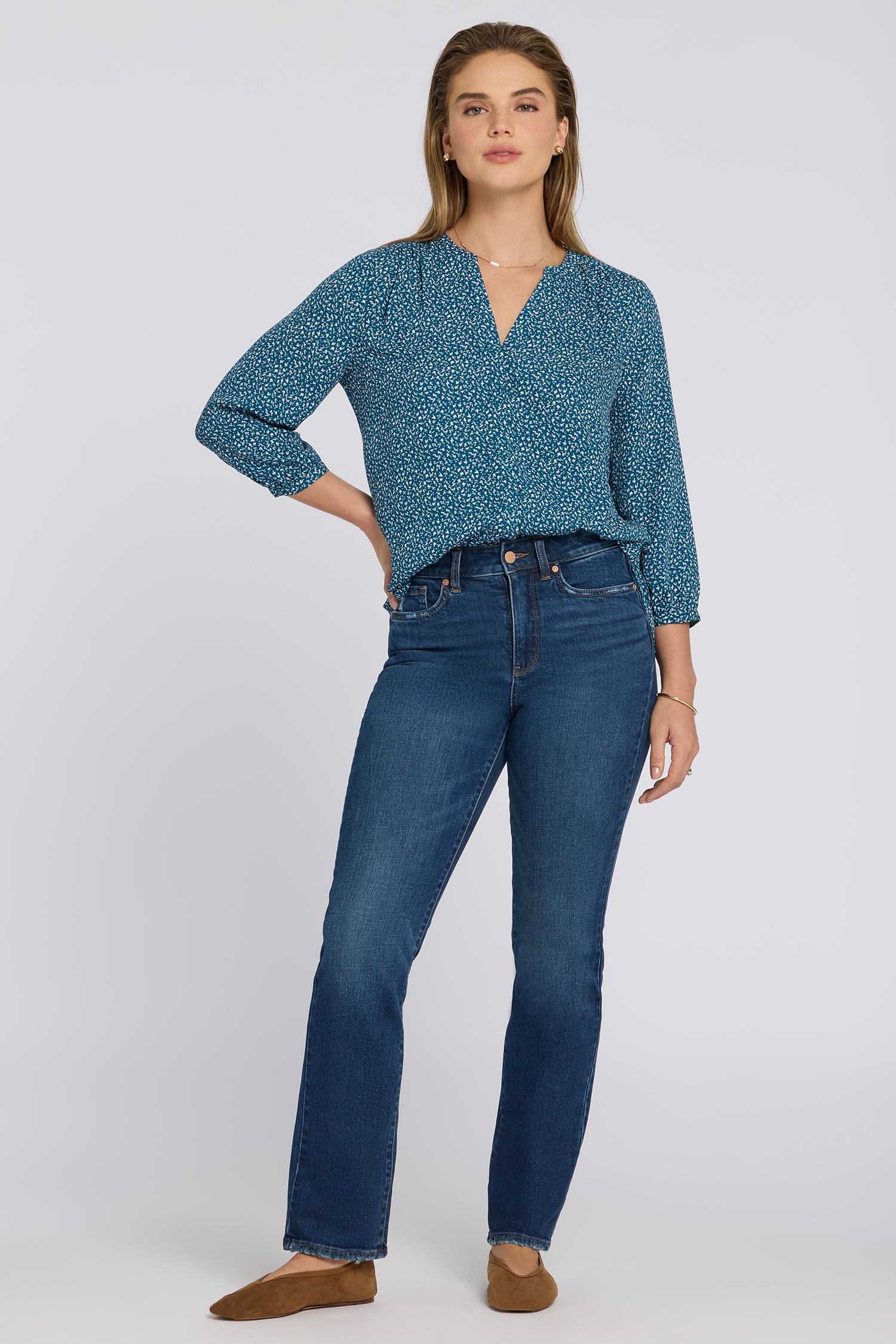 NYDJ Marilyn Straight Jeans In Petite With High Rise And 29
