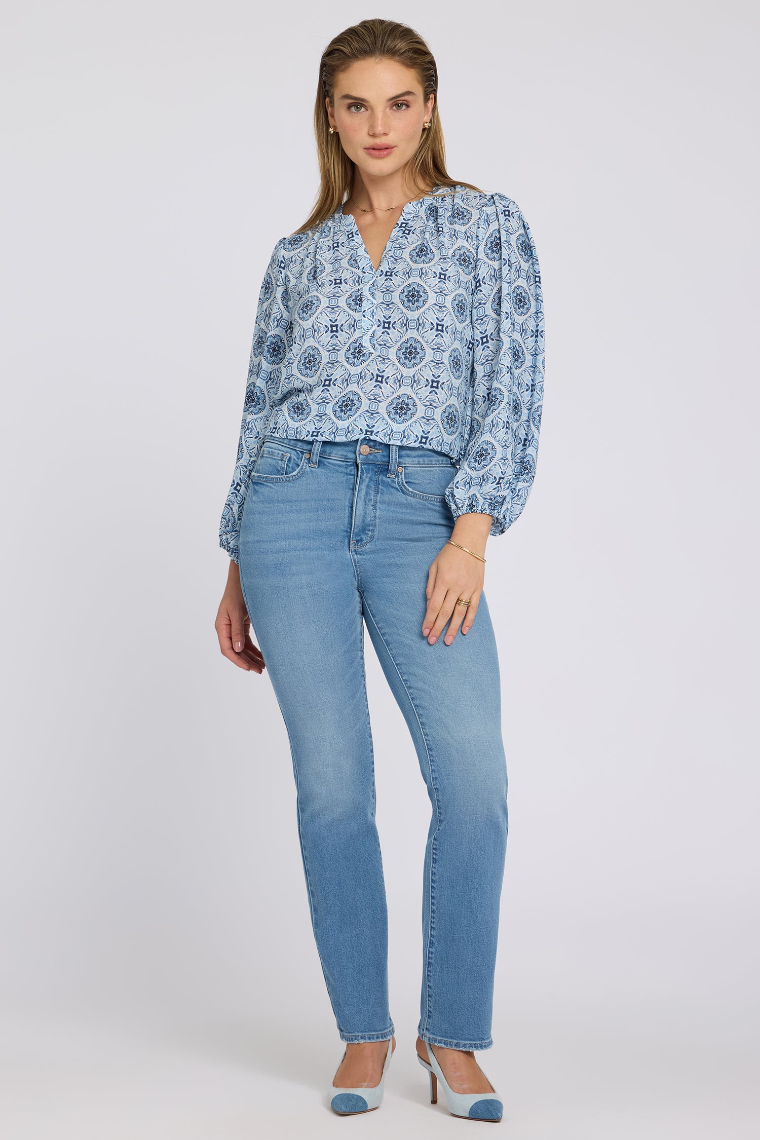 NYDJ Marilyn Straight Jeans In Petite With High Rise And 29