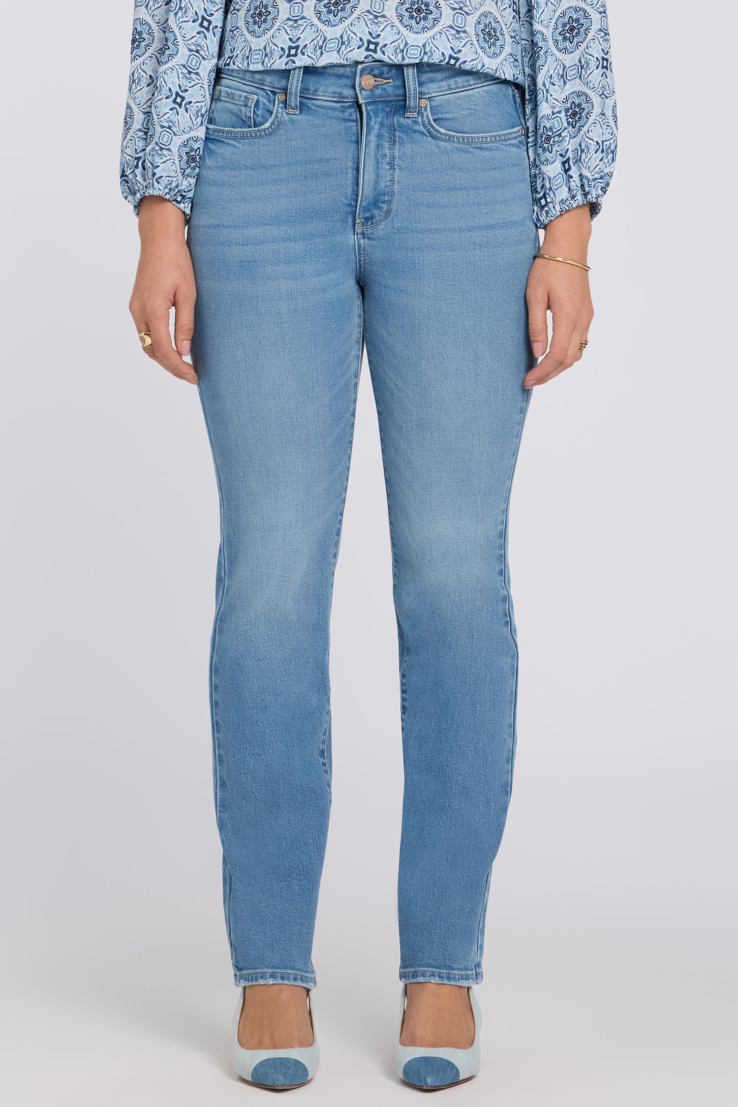 NYDJ Marilyn Straight Jeans In Petite With High Rise And 29