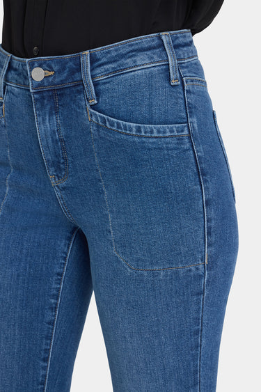 NYDJ Sheri Slim Jeans In Petite With Utility Pockets - Opera Blue