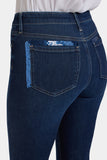 NYDJ Sheri Slim Jeans In Petite With Back Sequins - Indigo Seine