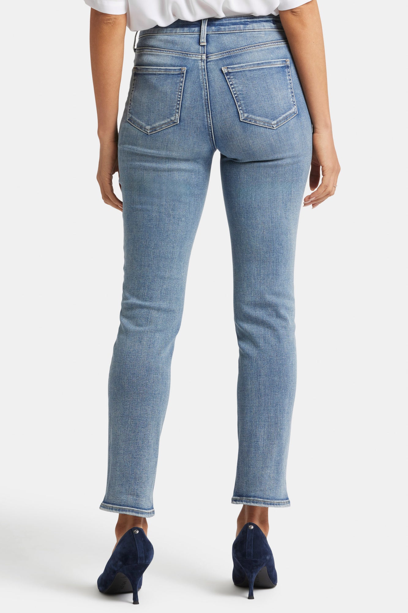 NYDJ Sheri Slim Jeans In Petite With High Rise - Indigo Stream