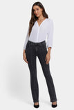 NYDJ Billie Mini Bootcut Jeans In Petite With High Rise And Seam Detail - Slate Stone