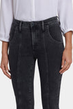 NYDJ Billie Mini Bootcut Jeans In Petite With High Rise And Seam Detail - Slate Stone