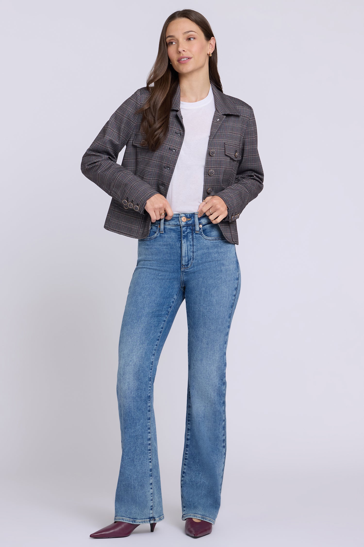 NYDJ Brooklyn Bootcut Jeans In Petite In Re-New™ Denim With High Rise - Bahia