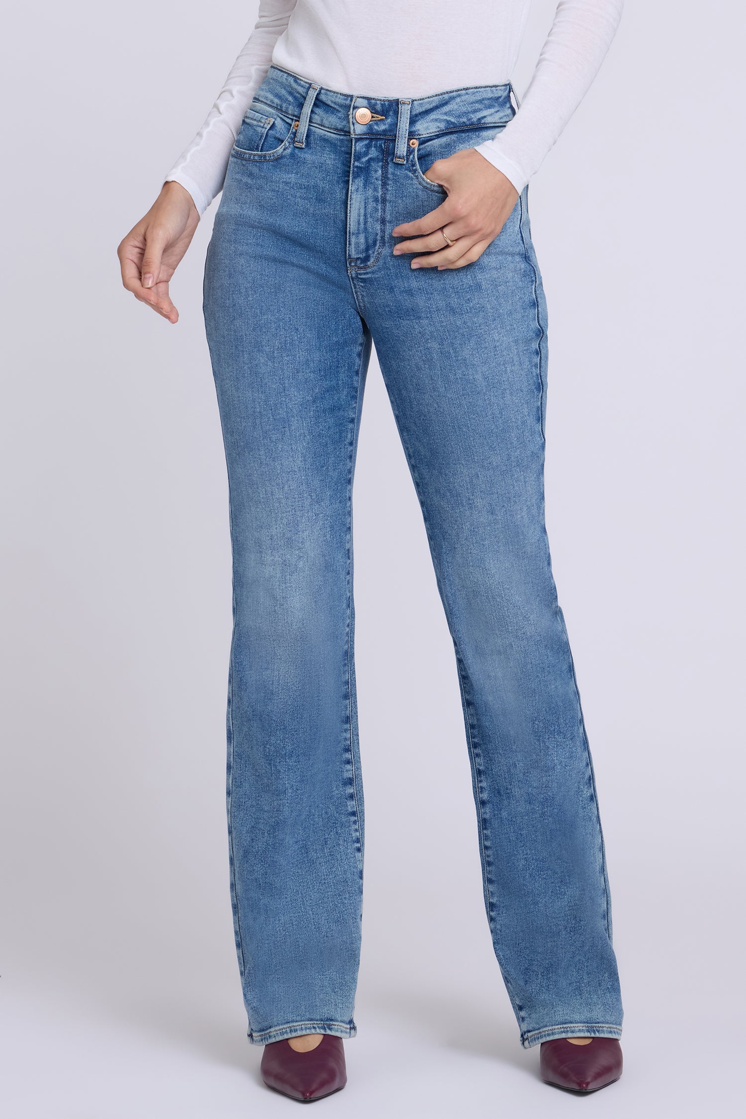 NYDJ Brooklyn Bootcut Jeans In Petite In Re-New™ Denim With High Rise - Bahia