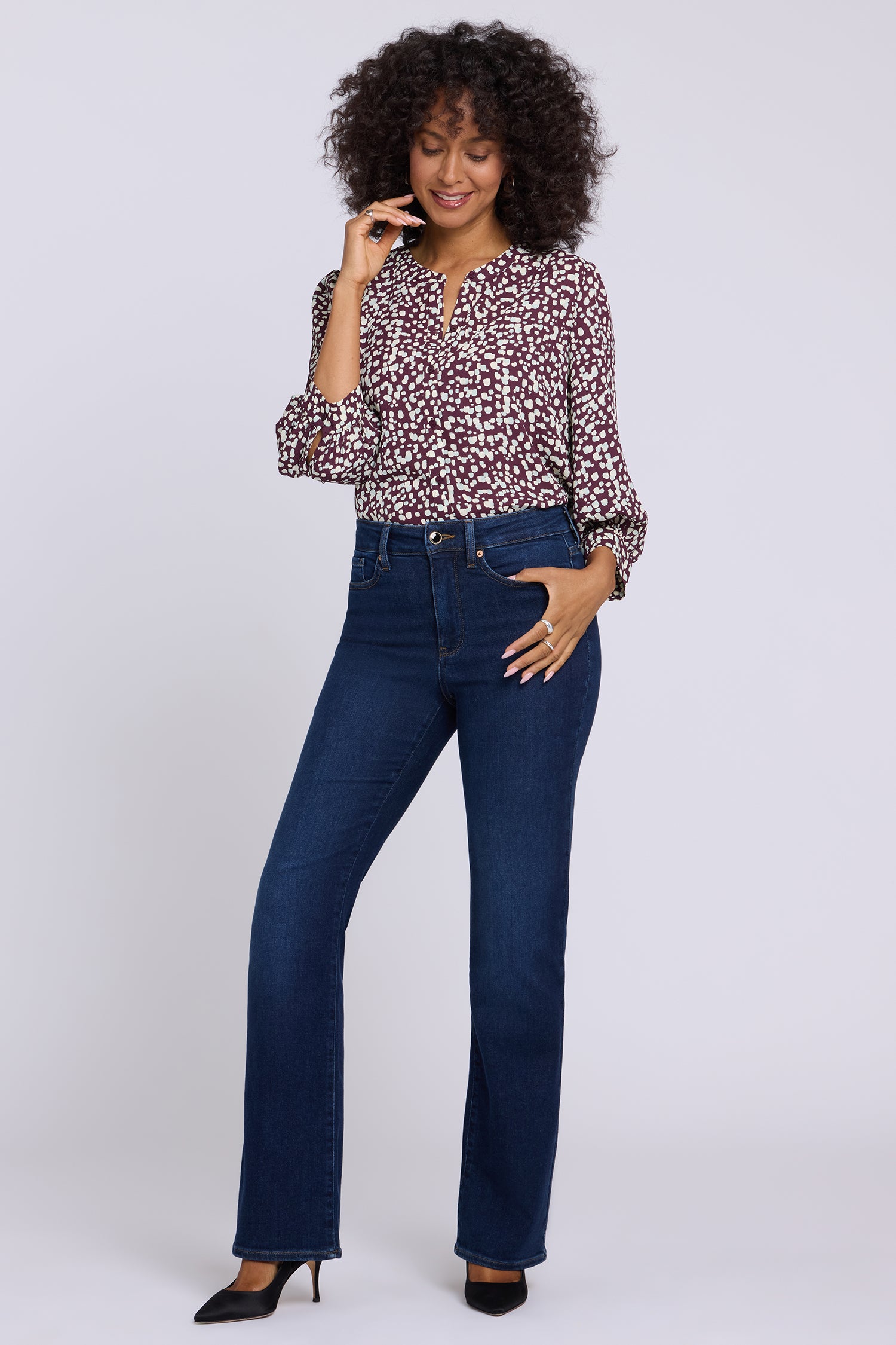NYDJ Brooklyn Bootcut Jeans In Petite In Re-New™ Denim With High Rise - Halcyon