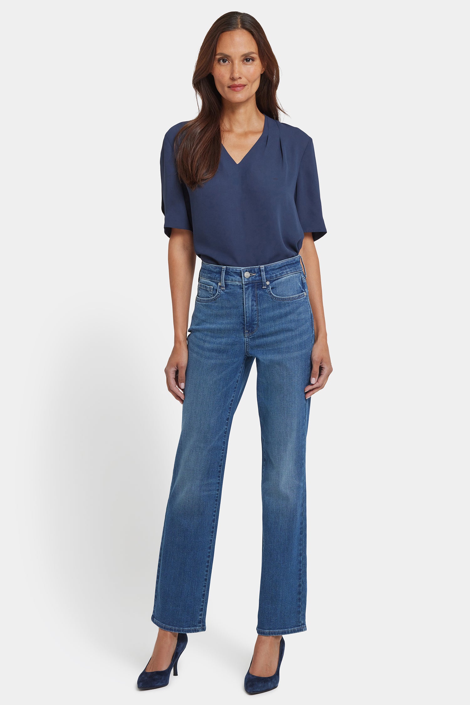 NYDJ Marilyn Straight Jeans In Petite With High Rise And 29