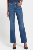 NYDJ Marilyn Straight Jeans In Petite With High Rise And 29" Inseam - Lake Notre-Dame