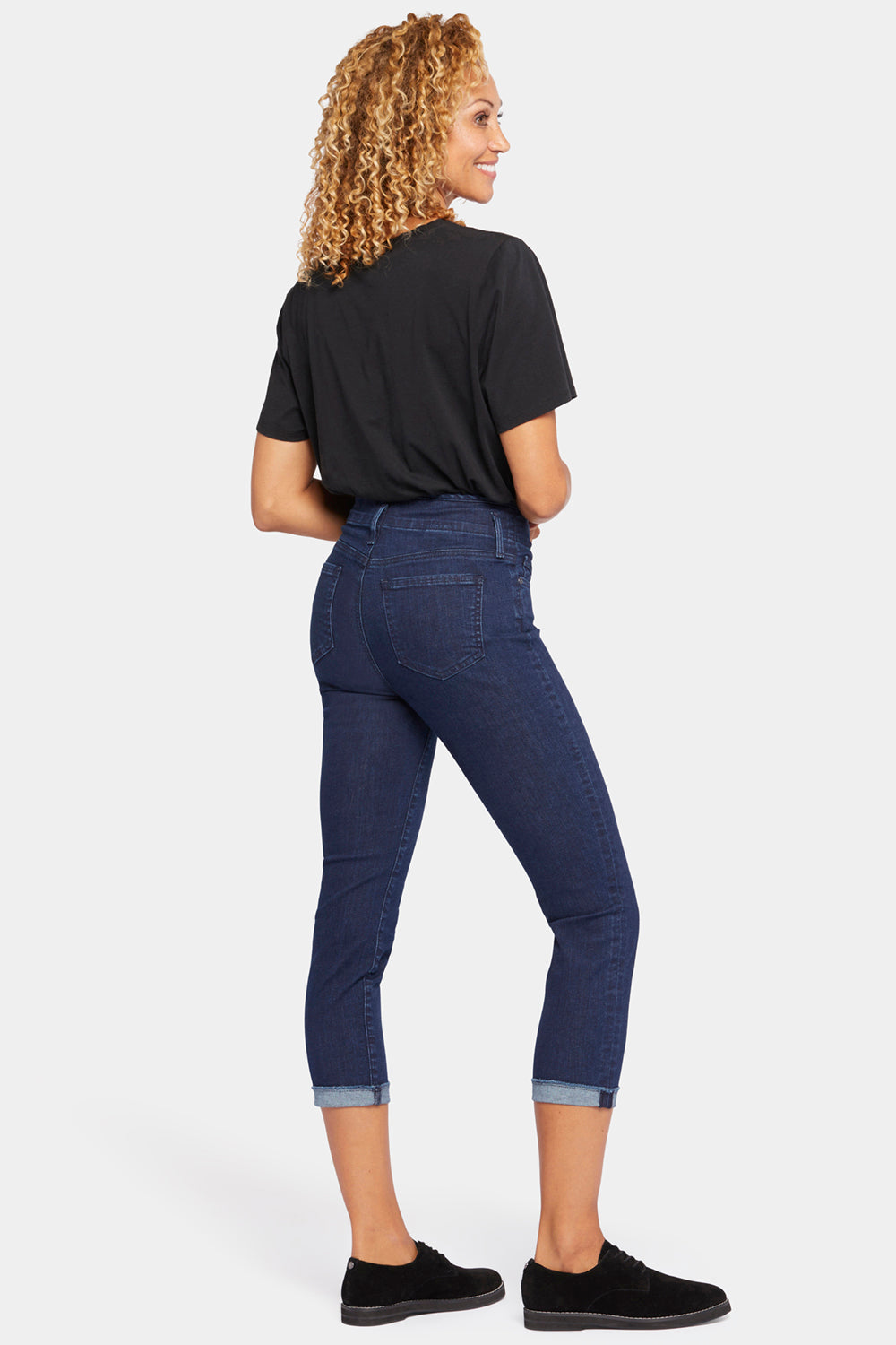 NYDJ Chloe Capri Jeans In Petite With Cuffs - Mystique