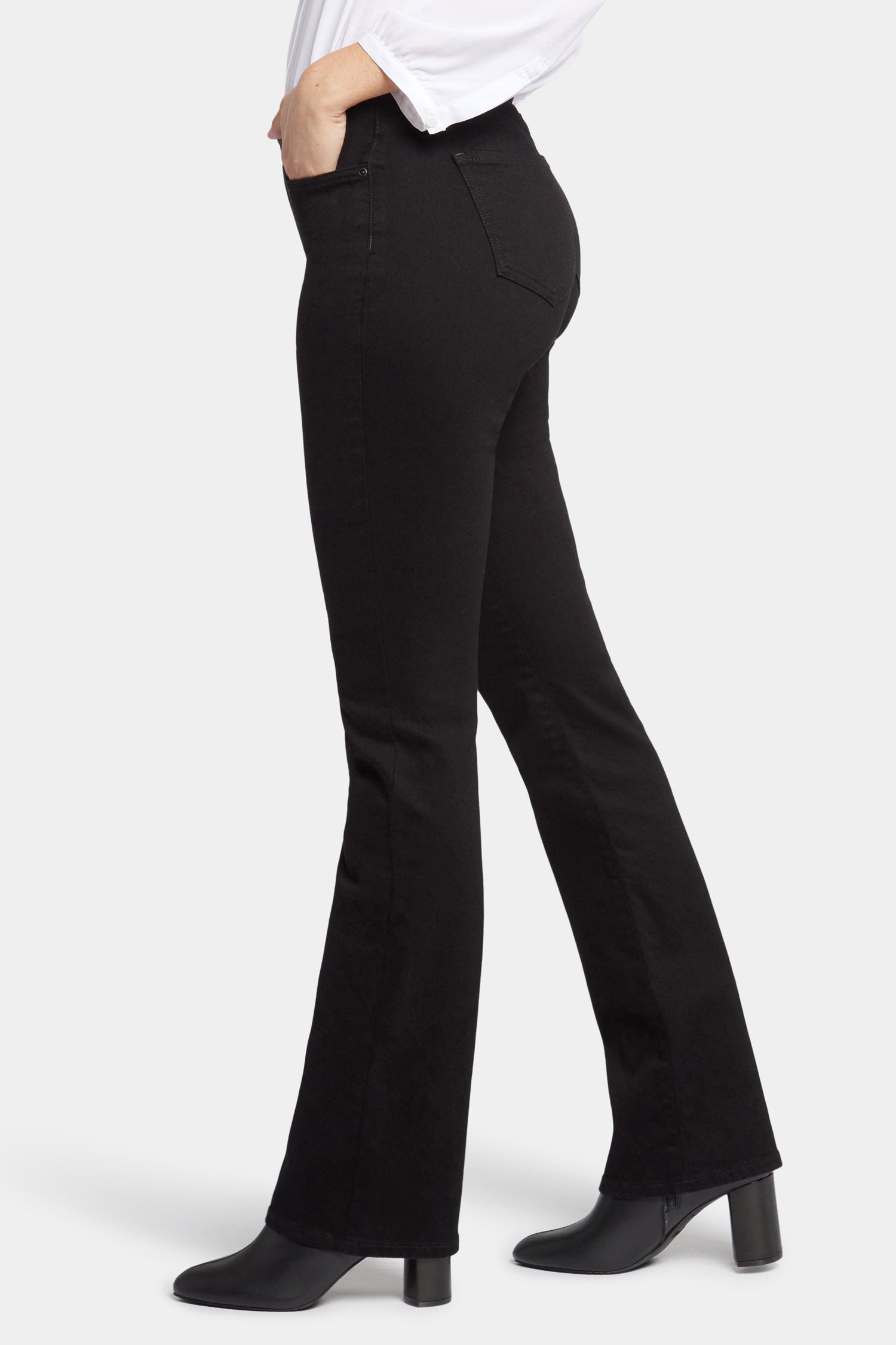 NYDJ Barbara Bootcut Jeans In Petite  - Black
