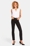 NYDJ Sheri Slim Jeans In Petite  - Black