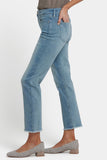 NYDJ Sheri Slim Ankle Jeans In Petite With Frayed Hems - Light Paradise