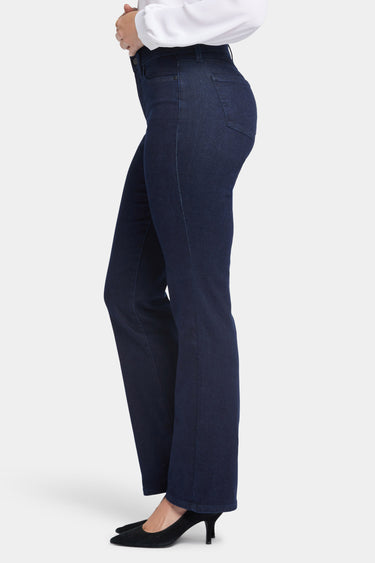 NYDJ Blake Slim Flared Jeans In Petite With High Rise - Rinse