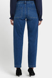 NYDJ Brooke Loose Straight Jeans In Petite With Super High Rise - Opera Blue