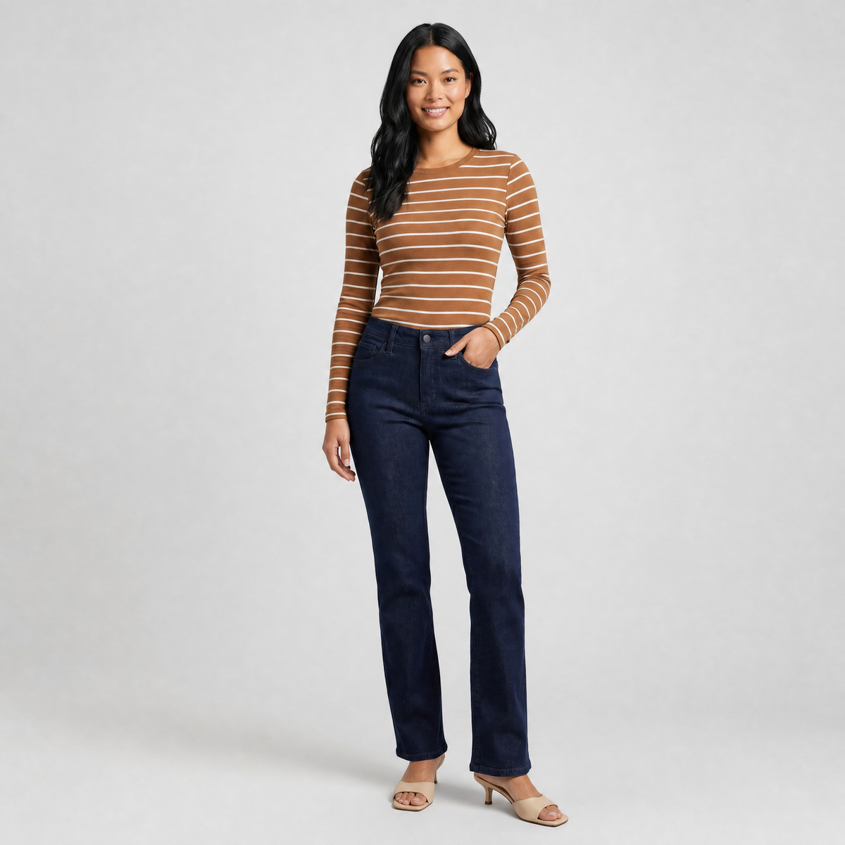 NYDJ Barbara Bootcut Jeans In Petite  - Rinse