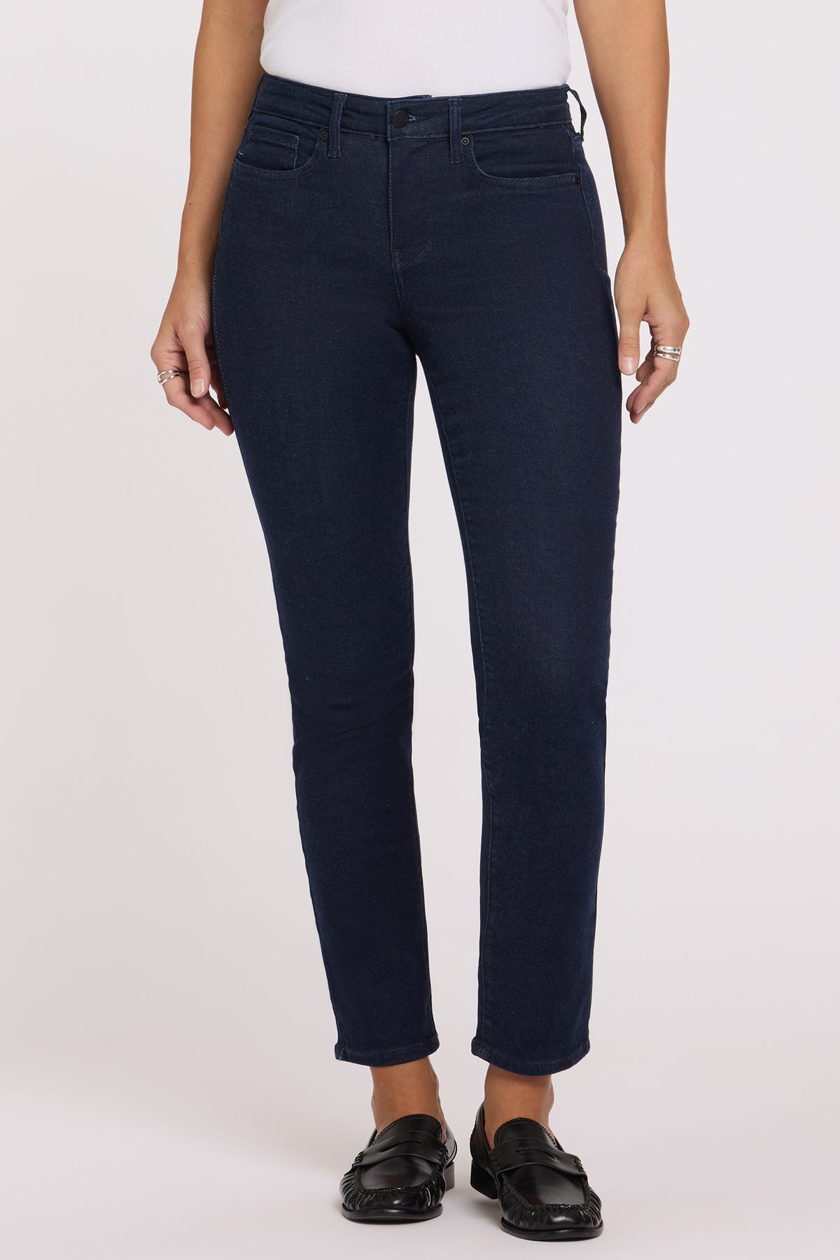 NYDJ Sheri Slim Straight Jeans In Petite  - Rinse