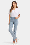 NYDJ Sheri Slim Jeans In Petite With Silver Foil Coating - Sparkling Lights