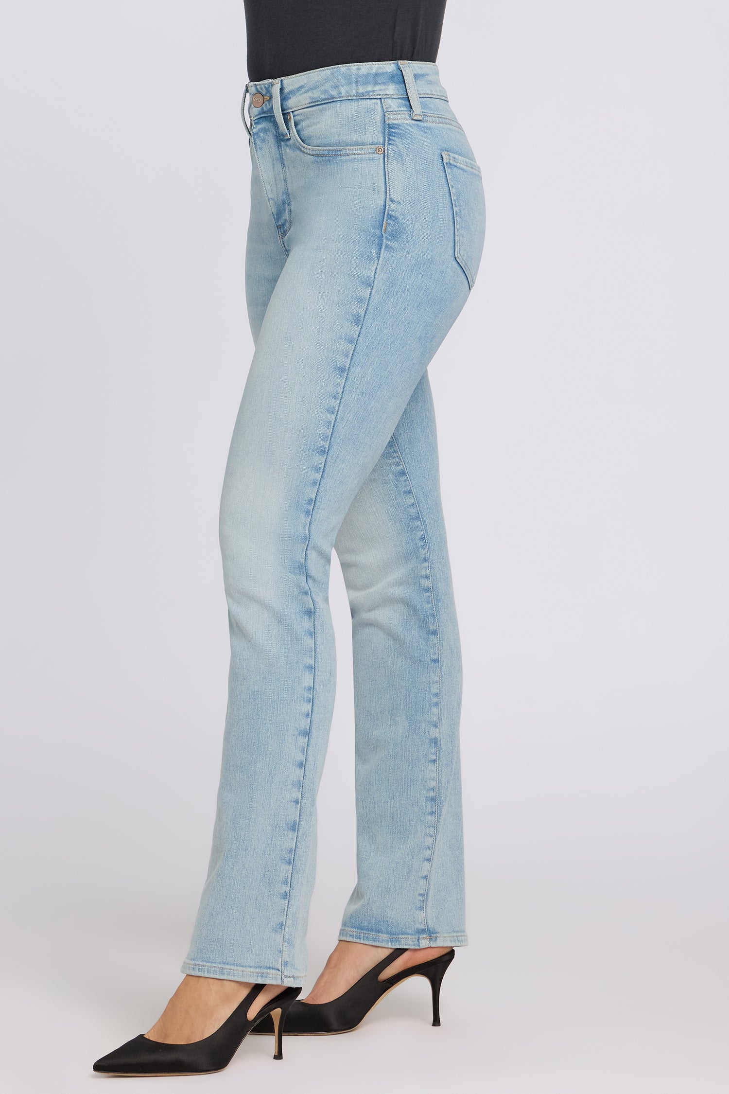 NYDJ Marilyn Straight Jeans In Petite In Re-New™ Denim With High Rise And 29