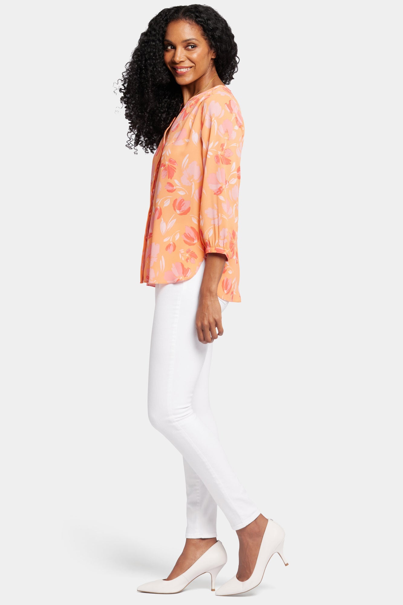 NYDJ Pintuck Blouse In Petite  - Candace