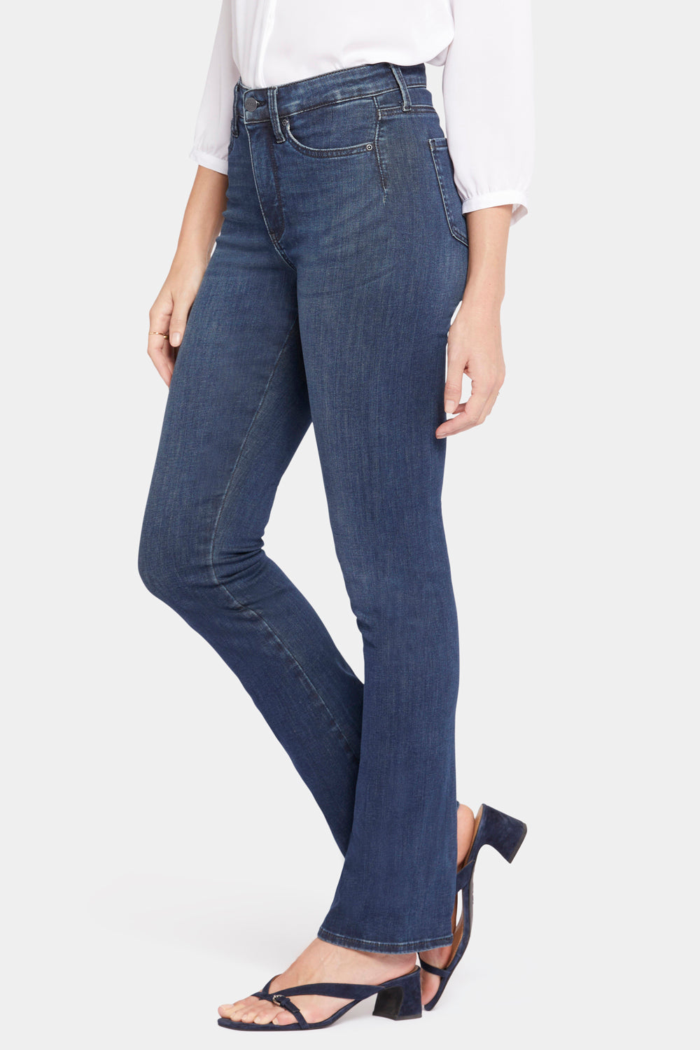 NYDJ Le Silhouette Slim Bootcut Jeans In Petite With High Rise - Precious