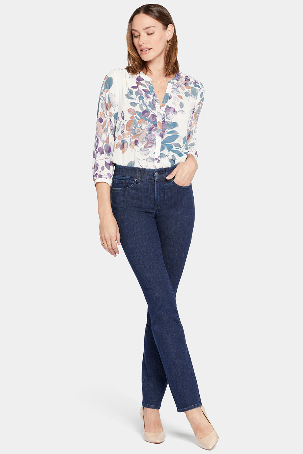 NYDJ Waist-Match™ Marilyn Straight Jeans In Petite  - Inspire