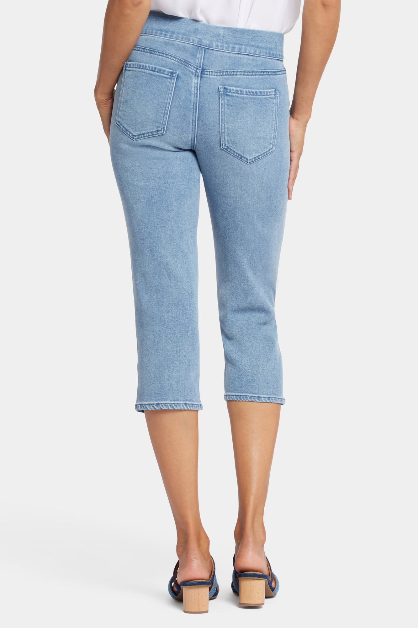 NYDJ Dakota Crop Pull-On Jeans In Petite  In Soft-Contour Denim™ With Side Slits - Corfu