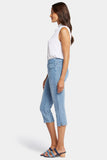 NYDJ Dakota Crop Pull-On Jeans In Petite  In Soft-Contour Denim™ With Side Slits - Corfu