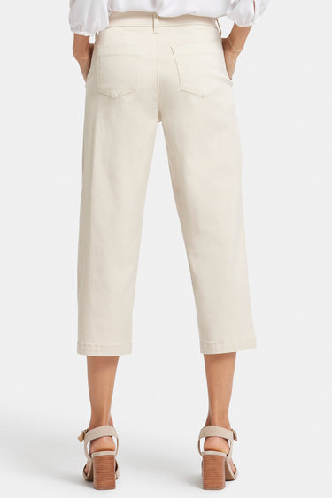 NYDJ Utility Pants In Petite In Stretch Twill With High Rise - White Creek