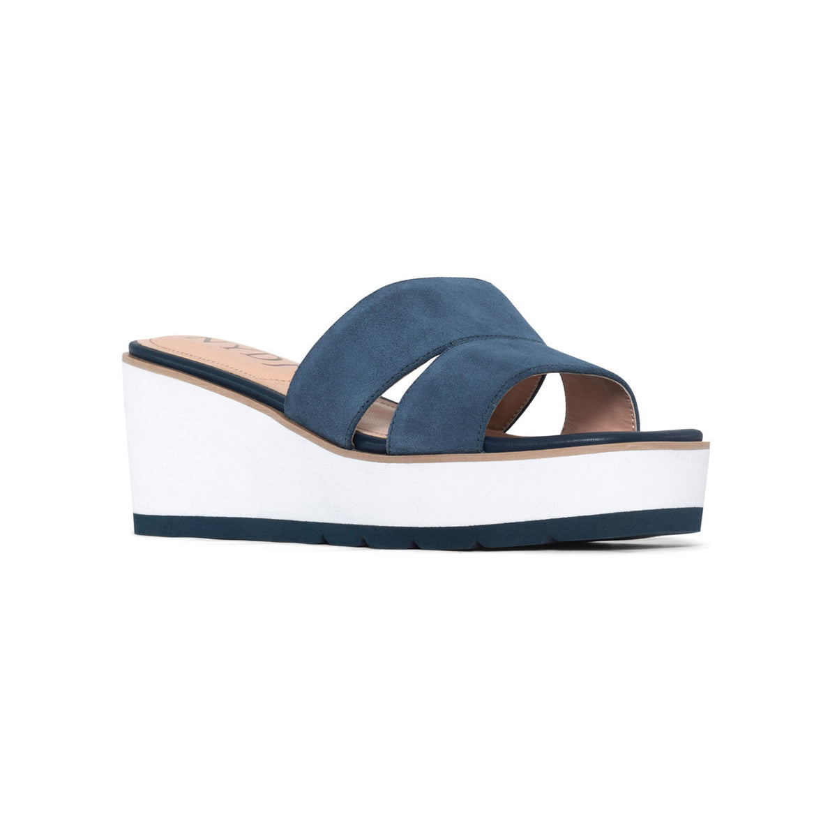 Raizy Wedge Sandals - Navy