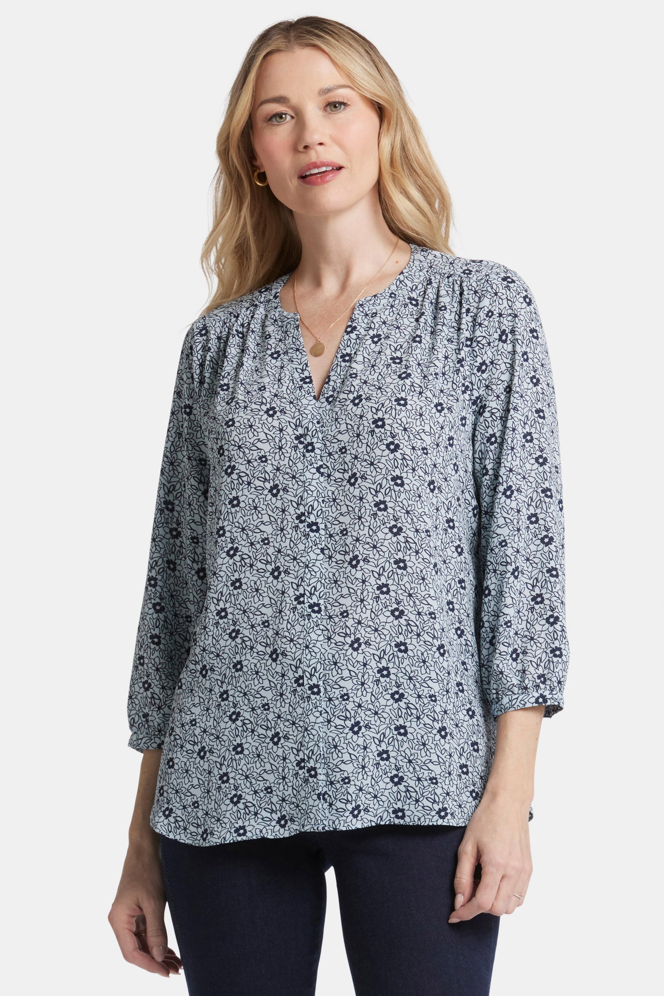 NYDJ Pintuck Blouse  - Cora Creek