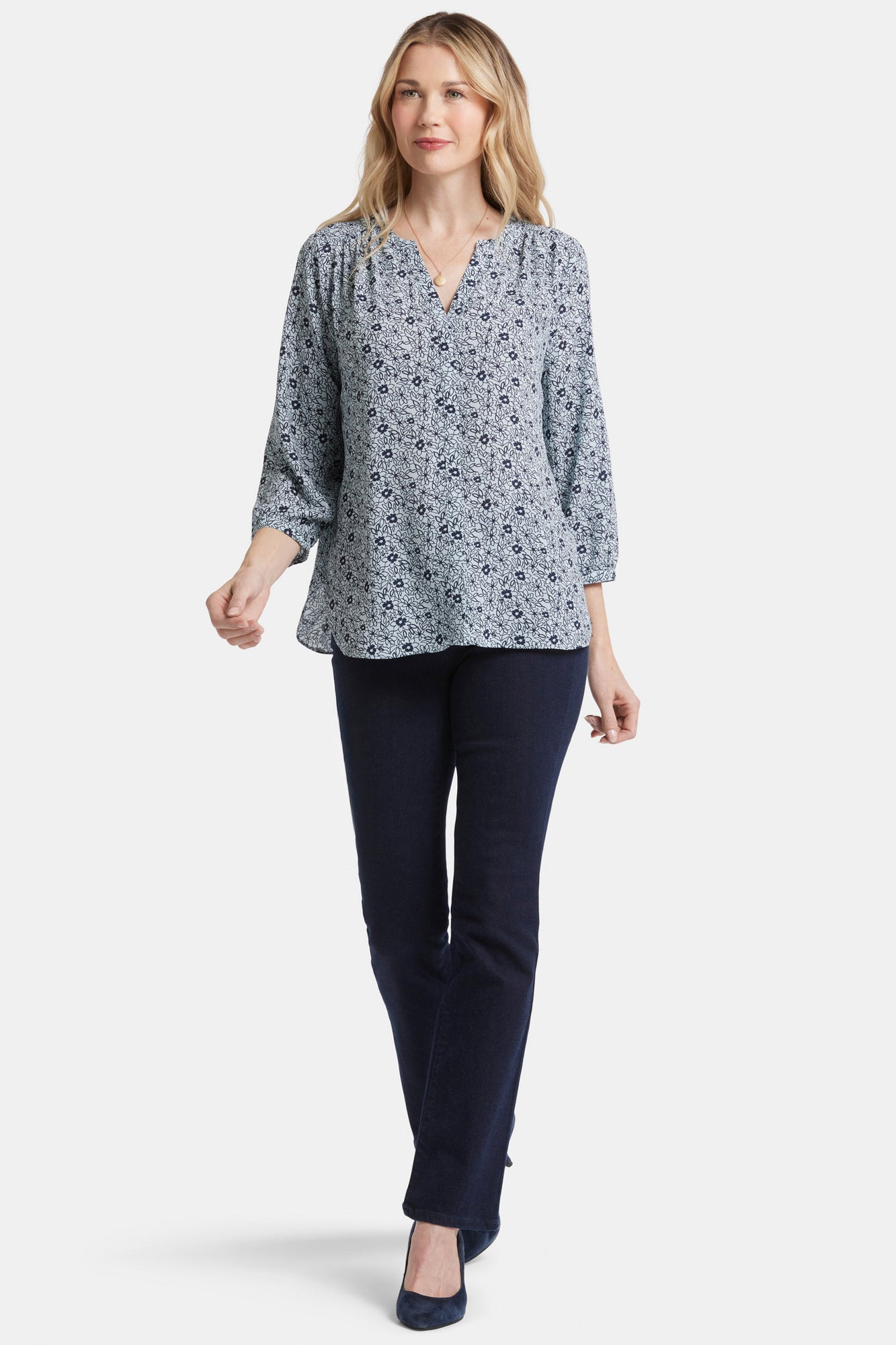 NYDJ Pintuck Blouse  - Cora Creek