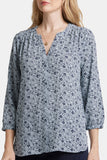 NYDJ Pintuck Blouse  - Cora Creek