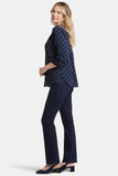 NYDJ Pintuck Blouse  - Indigo Dot