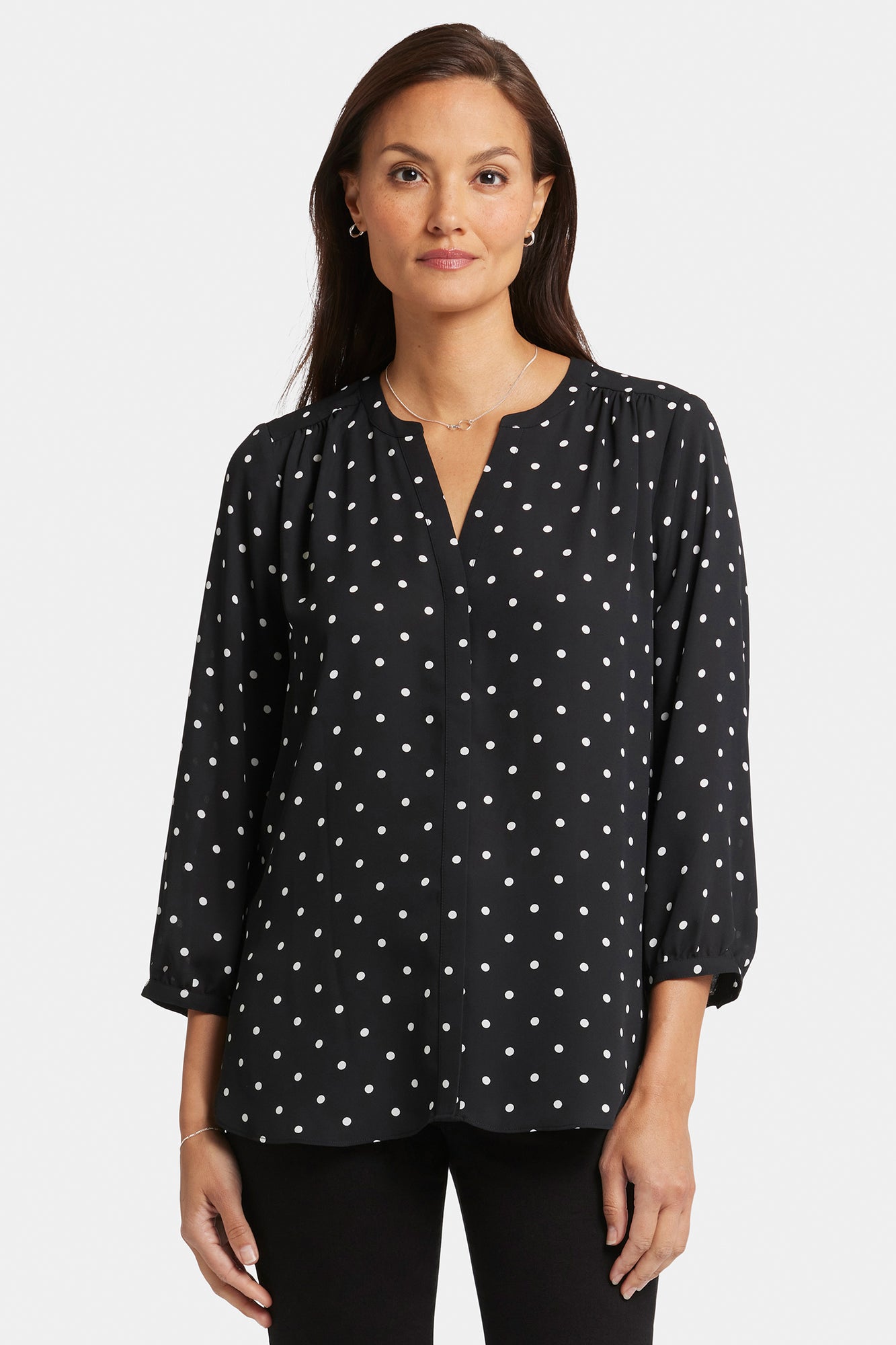 NYDJ Pintuck Blouse  - Celestial Dot