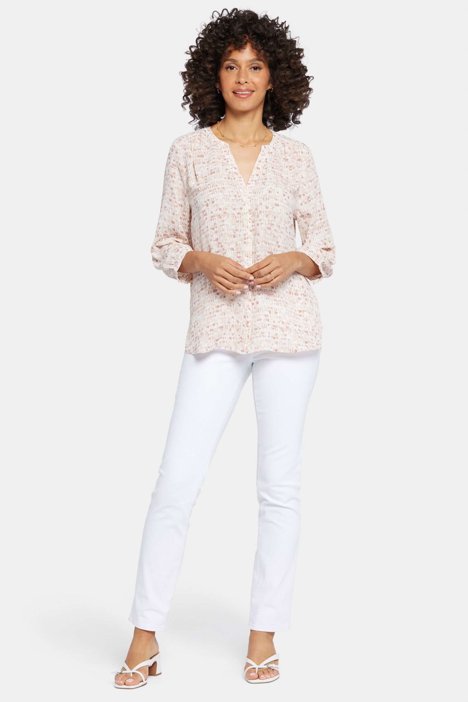 NYDJ Pintuck Blouse  - Prairie Grove