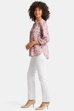 NYDJ Pintuck Blouse  - Meadowood