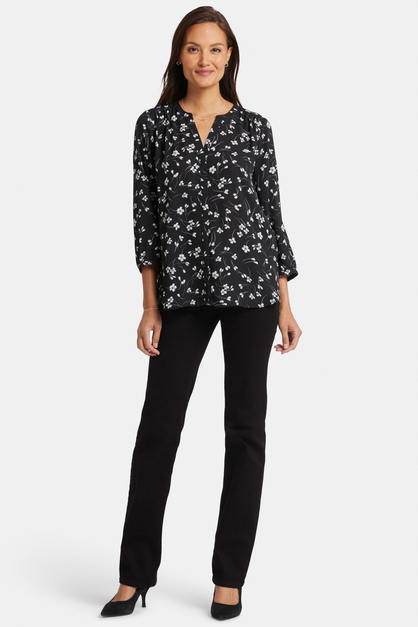 NYDJ Pintuck Blouse  - Primrose Path