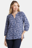 NYDJ Pintuck Blouse  - Dusk to Dawn