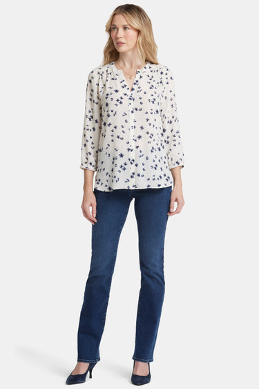 NYDJ Pintuck Blouse  - Iris Buds