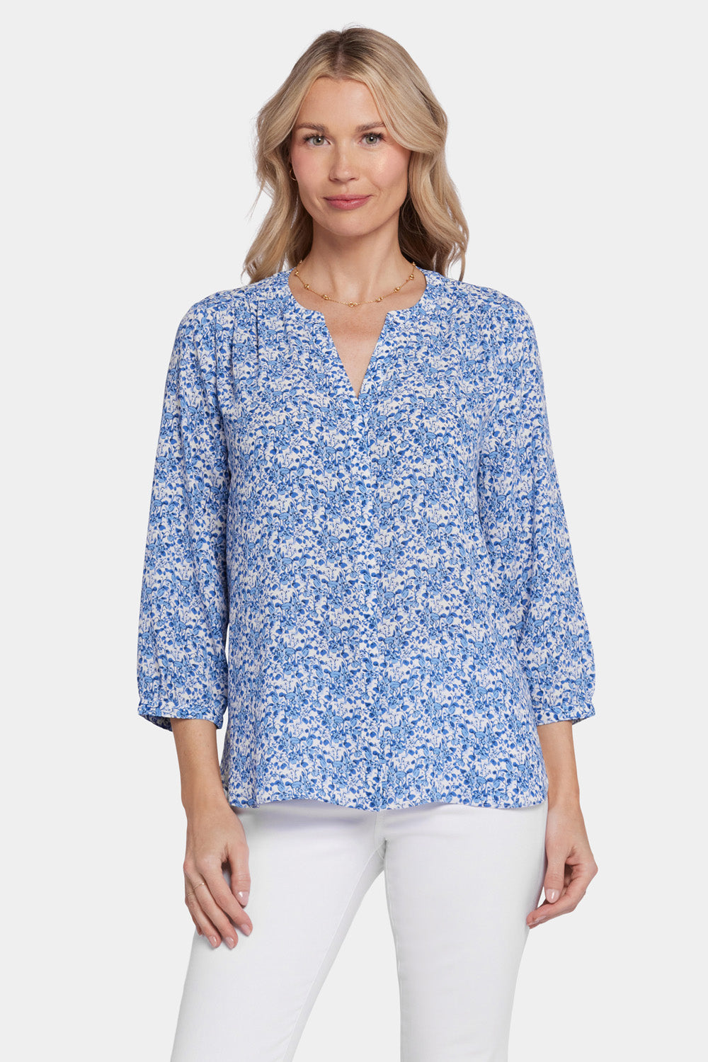 NYDJ Pintuck Blouse  - Olenia