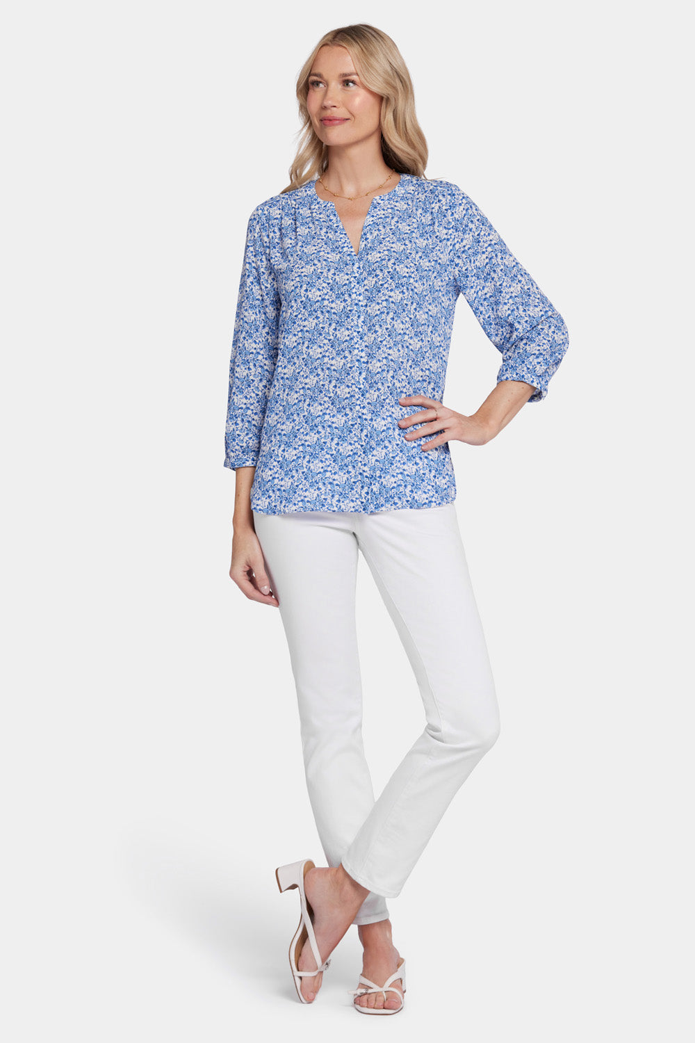 NYDJ Pintuck Blouse  - Olenia