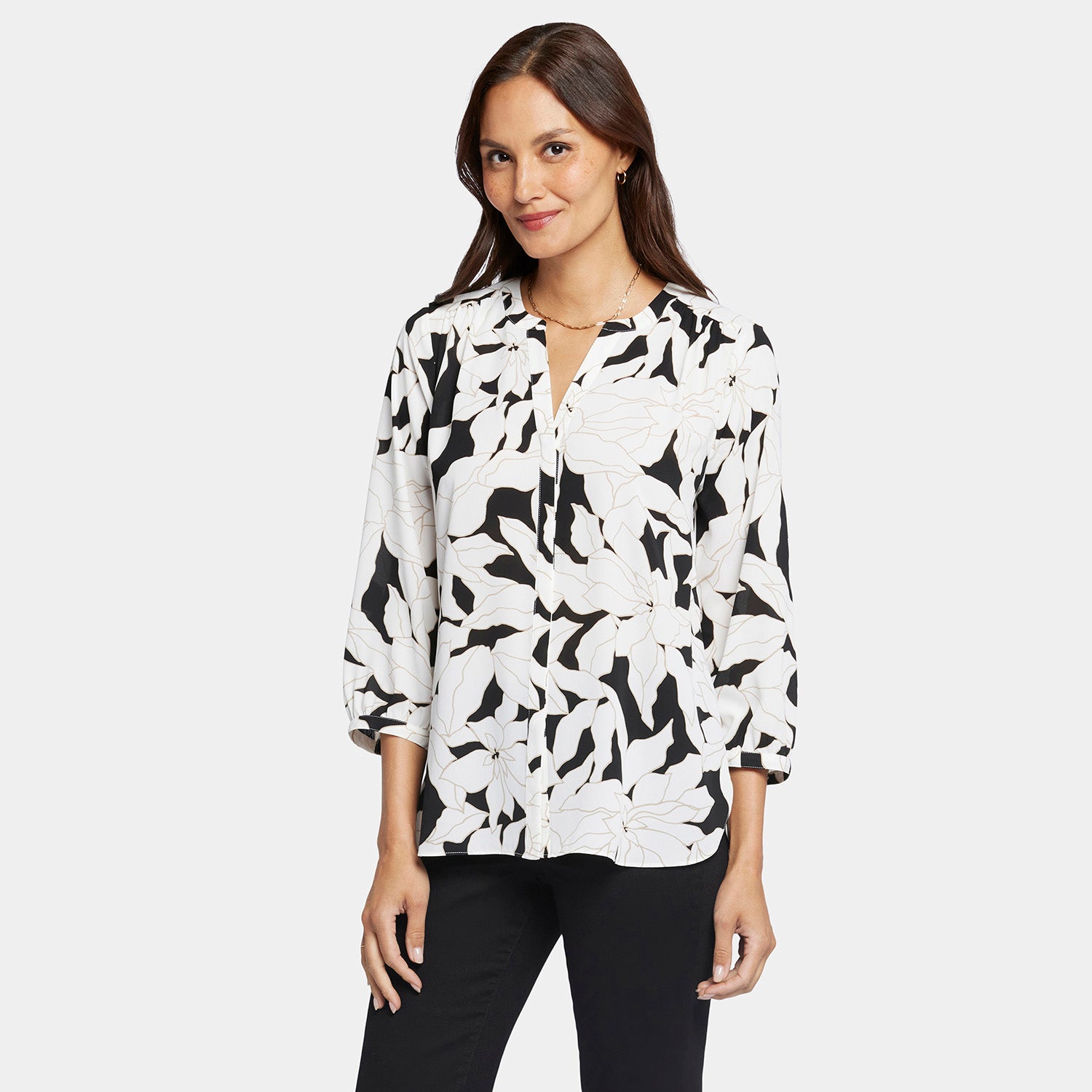 Pintuck Blouse - Lalas White | NYDJ