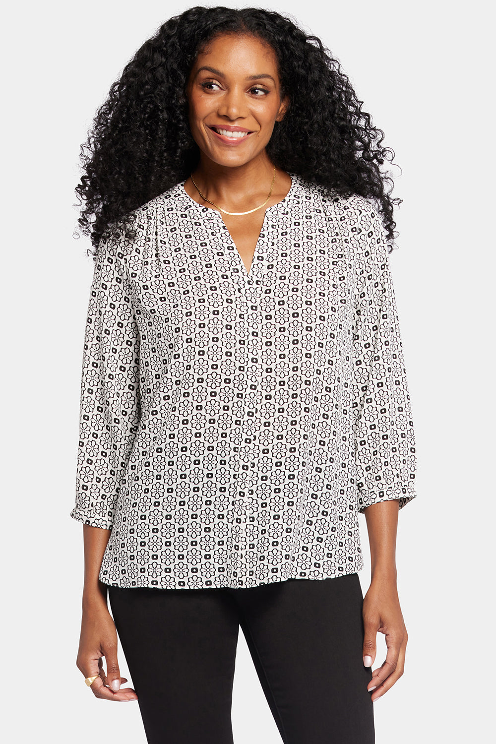 NYDJ Pintuck Blouse  - Thalia