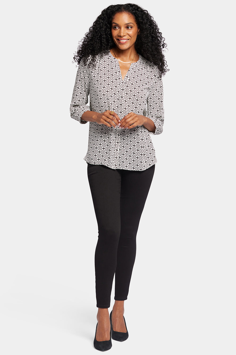 Pintuck Blouse - Thalia White | NYDJ
